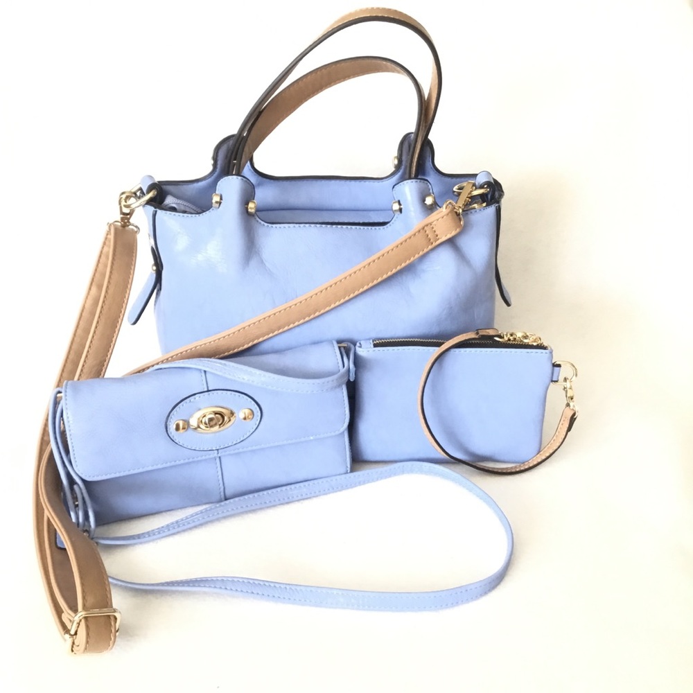 Set of Crossbody Bag, Wallet, and Coin Purse!